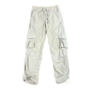 Lululemon Women’s Dance Studio Cargo Straight Leg Pants Relaxed Fit Small Beige